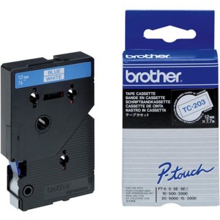 TC203 BROTHER PTOUCH 12mm WEISS-BLAU