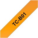 TCB01 BROTHER PTOUCH 12mm ORANGE-SCHW