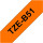 TZEB51 BROTHER PTOUCH 24mm ORANGE-SCHW