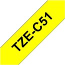 TZEC51 BROTHER PTOUCH 24mm GELB-SCHW