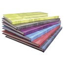 Notizbuch - A4, 96 Blatt, blanko, farbig sortiert