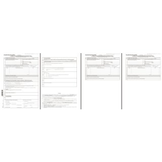 Ausfuhrkassenzettel / Abnehmerbescheinigung Umsatzsteuer - SD, 1x3 Blatt, DIN A4