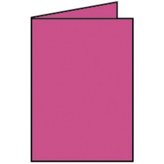 Coloretti Doppelkarte - B6 hoch, 5 Stück, pink