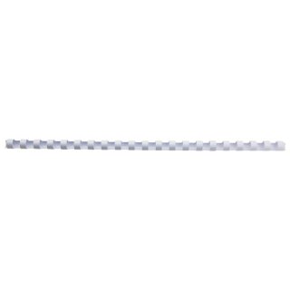 Spiralbinderücken Plastik - A4, 14 mm/125 Blatt, weiß, 100 Stück