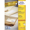 Avery Zweckform® LR3475 Recycling Universal-Etiketten, 70 x 36 mm, Geeignet für Deutsche Post INTERNETMARKE, 100 Blatt/2.400 Etiketten, weiß