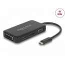 Adapter USB Type-C™ Stecker > VGA / HDMI / DVI / DisplayPort Buchse schwarz