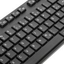 Targus Tastatur - Kabel Konnektivität - USB Schnittstelle - Deutsch - QWERTZ Layout - Schwar