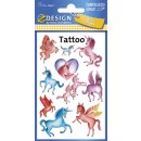 Z-Design 56669, Kinder Tattoos, Einhörner, 1 Bogen/10 Tattoo