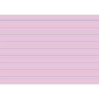 Karteikarten - DIN A8, liniert, rosa, 100 Karten