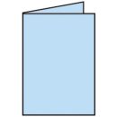 Coloretti Doppelkarte - B6 hoch, 5 Stück, himmelblau