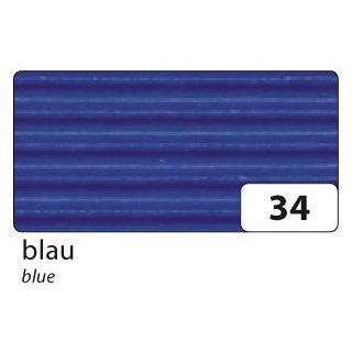 Bastelwellpappe - 50 x 70 cm, blau