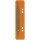 Heftstreifen Kunststoff, kurz - Deckleiste aus Metall, orange, 25 St&uuml;ck