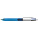 Vierfarbkugelschreiber 4 Colours GRIP PRO-dokumentenecht, 0,4 mm, hellblau/weiß
