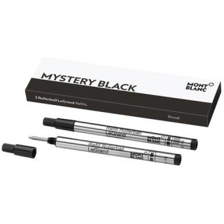 Tintenrollermine B 2 Stück mystery black MONTBLANC LeGrand MONT BLANC 128226