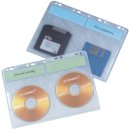 CD/DVD-Hüllen - zur Ablage im Ordner/Ringbuch, transparent, 10 Stück