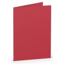 Briefkarte Paperado A7 rot gerippt doppelt hoch