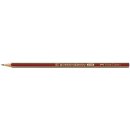 Bleistift DESSIN® 2000 - HB, rot-gold-gestreift
