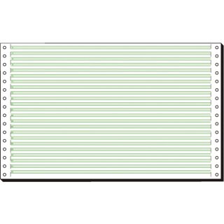 DIN-Computerpapier, 1fach, 8"x330 mm (A4 quer), längsperforiert, 2000 Blatt
