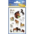 Z-Design 53483, Kinder Sticker, Pferde, 2 Bogen/22 Sticker