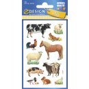 Z-Design 53720, Kinder Sticker, Bauernhoftiere, 3...