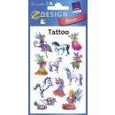Z-Design 56390, Kinder Tattoos, Elfen, Einhörner, 1 Bogen/11 Tattoo