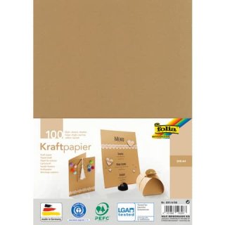 Kraftpapier A4 100BL 120 g/qm natur