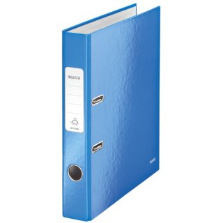 Leitz Qualitäts-Ordner 180° WOW - Graupappe, A4, 50mm in Blau