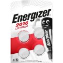 Knopfzellen-Batterie CR2016 4ST weiß/rot
