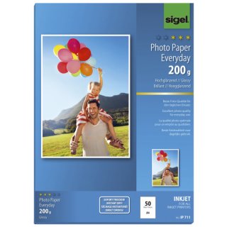 Inkjet Fotopapier Everyday - A4, hochglänzend, 200 g/qm, 50 Blatt