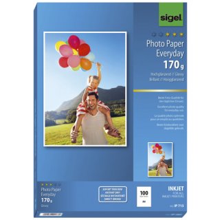 Inkjet Fotopapier Everyday - A4, hochglänzend, 170 g/qm, 100 Blatt