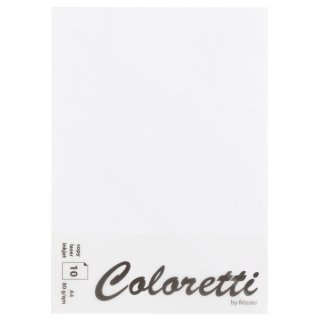 Coloretti Briefbogen - A4, 80g, 10 Blatt, weiß