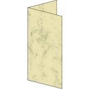 Sigel® Design Faltkarte - DIN lang, 185 g/qm, 25 Stück, Marmor beige