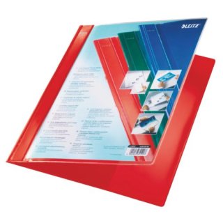 Leitz Hefter Exquisit, Präsentationstasche, A4,berbreite, PVC, rot