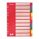 Leitz Kartonregister Blanko, A4, Karton, 10 Blatt, Blisterverpackung, farbig