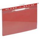 DURABLE Einhänge-Sichthefter, Kunststoff, DIN A4, 280 x 330 mm, rot