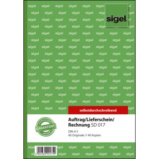 Durchschreibebuch A5/2x40BL SD SIGEL SD017