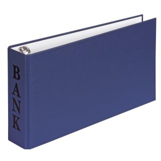 Bankordner BANK - A6, 2-D-Ring-Mechanik 30 mm, blau