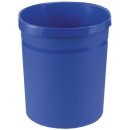Papierkorb GRIP, 18 Liter, rund, 2 Griffmulden, extra stabil, blau