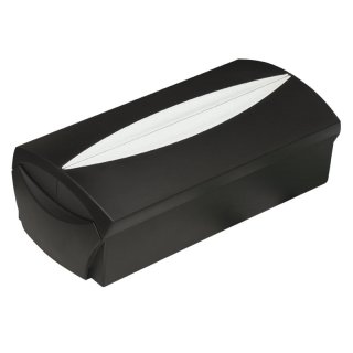 Visitenkartenbox VIP-Set -  für 500 Visitenkarten, Box+Etui, schwarz-lichtgrau