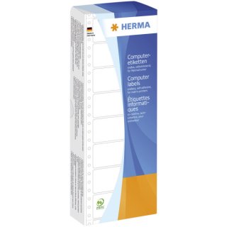 HERMA Computer-Etiketten, endlos 1-bahnig, Nadeldrucker, 88,90 x 35,70 mm, 2000 St.