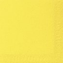 Dinner-Servietten 3lagig Tissue Uni gelb, 40 x 40 cm, 20 Stück