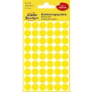 3144 Markierungspunkte - Ø 12 mm, 5 Blatt/270 Etiketten, gelb