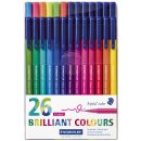 Fasermaler triplus® color 323 - ca. 1,0 mm,  Etui, 20 + 6 Farben Gratis