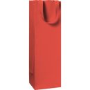 Flaschentragetasche Uni rot  36x11x10,5cm