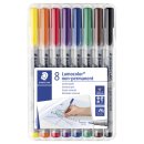 Feinschreiber Lumocolor® Universalstift non-perm., F, STAEDTLER Box mit 8 Farben