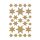 Herma 3916 Sticker DECOR Sterne 6-zackig, gold/irisierende Folie