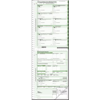 Mahnbescheid für maschinelle Bearbeitung - A4, 2 x 2 Blatt