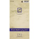 Briefumschlag Marmorpapier - DIN lang, gefüttert, 90 g/qm, 20 Stück, chamois
