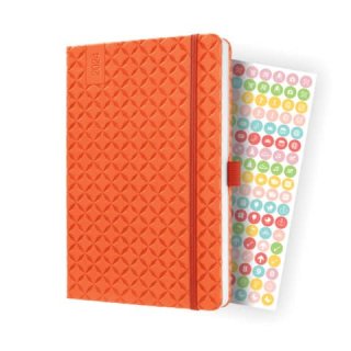 Buchkalender Flair 2024 A5 orange