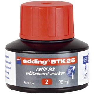 BTK 25 Nachfülltusche - für Boardmarker, 25 ml, rot